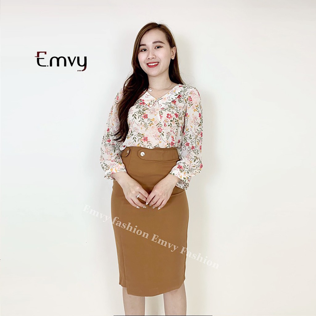 [Mã WASTUP giảm 10% tối đa 30K đơn 99K] Áo sơ mi nữ công sở họa tiết hoa nhí Emvy - H1 | BigBuy360 - bigbuy360.vn