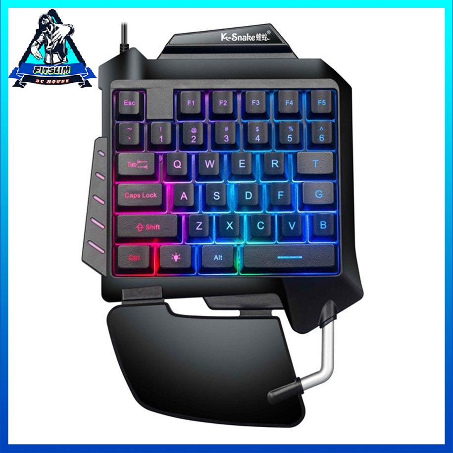 Bàn phím cơ một tay Bàn phím chơi game có đèn nền RGB Bộ điều khiển trò chơi [8/25]