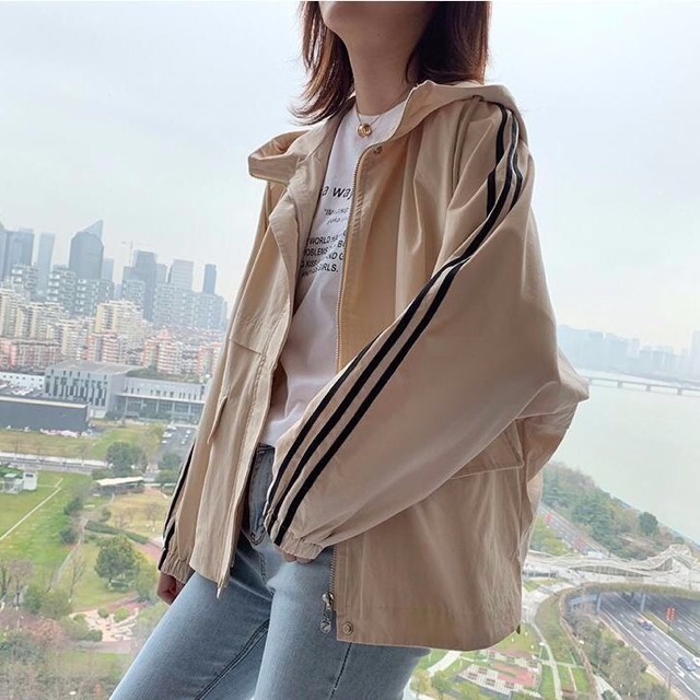 Áo khoác ulzzang kaki dáng rộng có mũ túi nắp | BigBuy360 - bigbuy360.vn