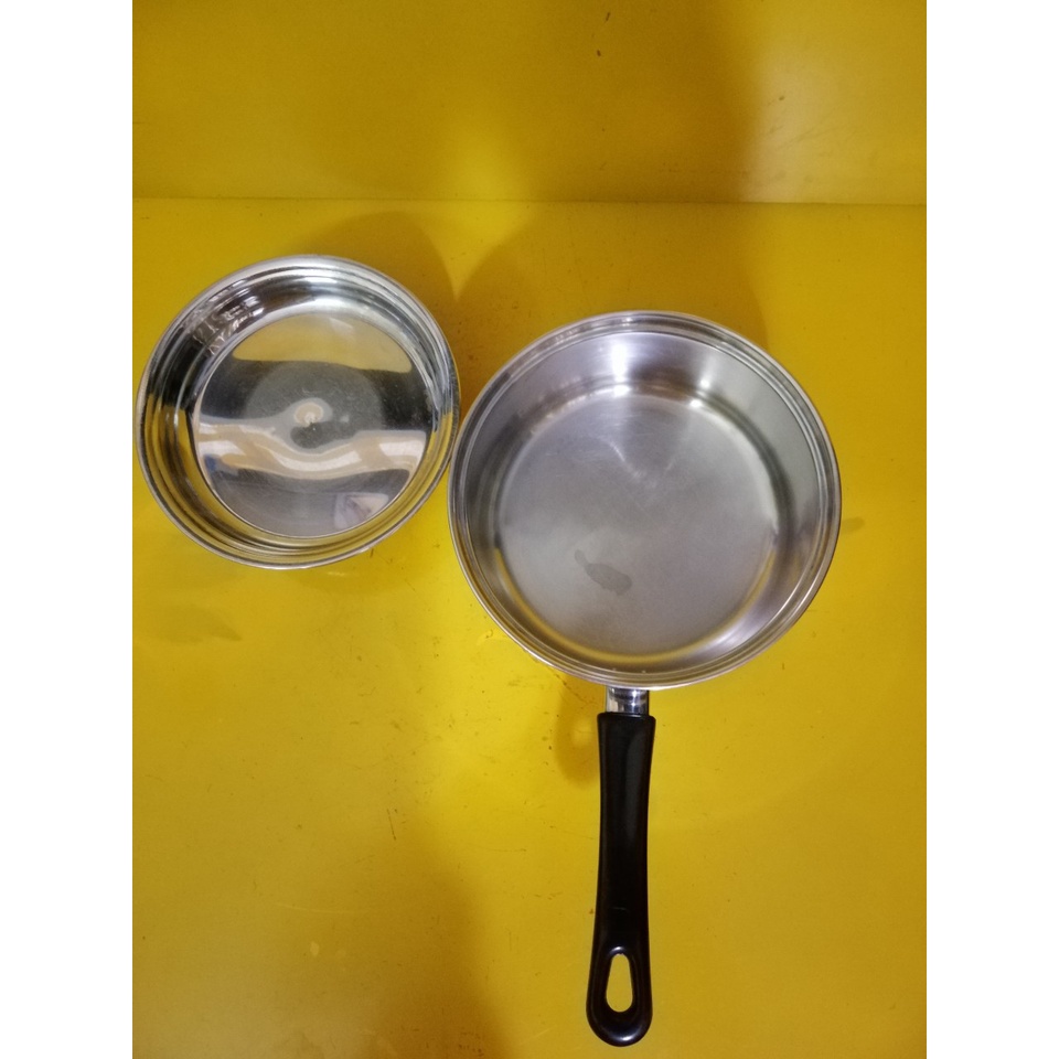 Quánh inox nội địa Nhật, size 19cm, cao 9cm (mã 634), Dùng được bếp từ