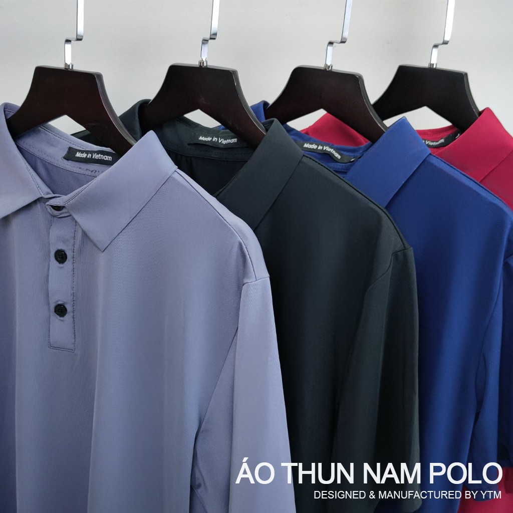 Áo thun nam thể thao PoLo mã MKH Áo polo nam tay lỡ trơn phong cách Hàn Quốc Hot Trend co giãn cho mùa hè thoáng má