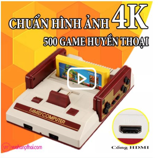 ️❎Tặng Bămg Game 620 Trò️❎ Máy Chơi Game 4 Nút Thời Xưa 8X, 9X Model C37 kết nối HDMI, AV Tay Cầm Điều Khiển Không Dây