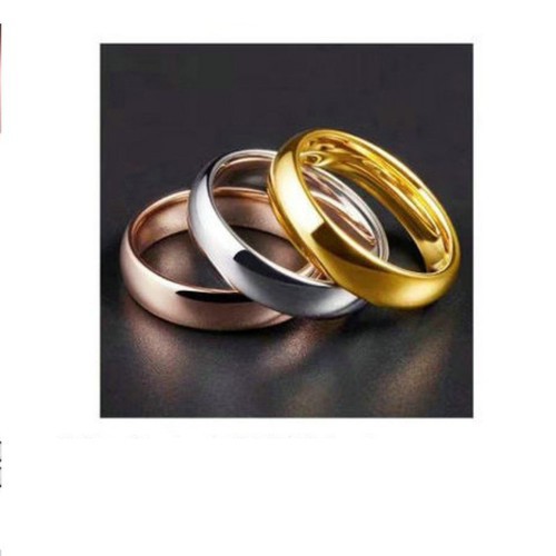 Nhẫn Trơn Bản 5mm Titan Ko Đen TT 3080