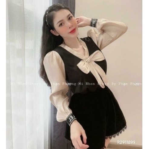 áo kiểu phối ren (ảnh chụp thật)