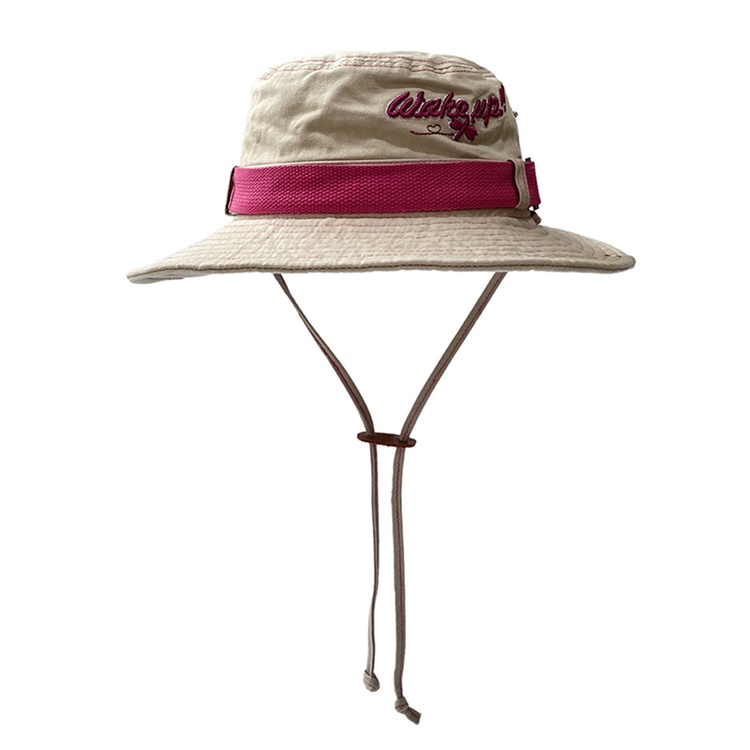 Nón Bucket Thêu Hình Chuồn Chuồn Thời Trang Cho Nữ