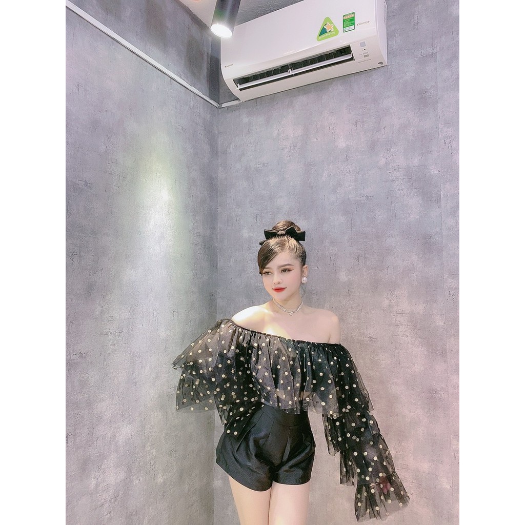 ÁO BẸT VAI BI TAY LOE TẦNG VỀ LẠI 2 MÀU Ꮯɦấȶ Ꮮɨệʊ: vôn bi nhũ + lót . Size dưới 55kg vừa. Mua nhanh kẻo hết