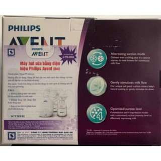 Máy hút sữa điện đôi Philips Avent SCF303.01 Hàng công ty phân phối chính thức