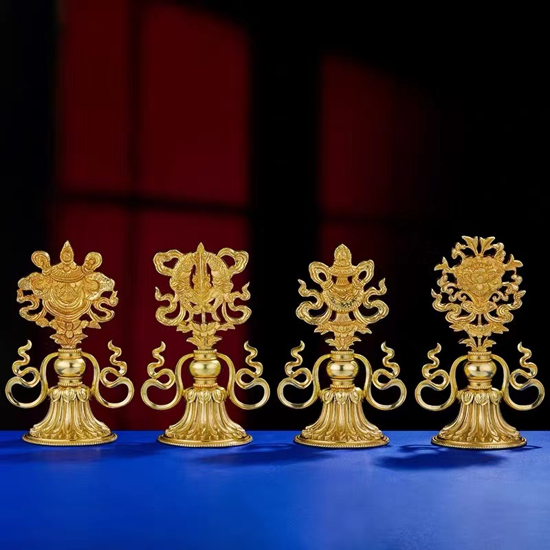 [PBMC] Bộ Tám tướng cát tường đồng 20cm KV