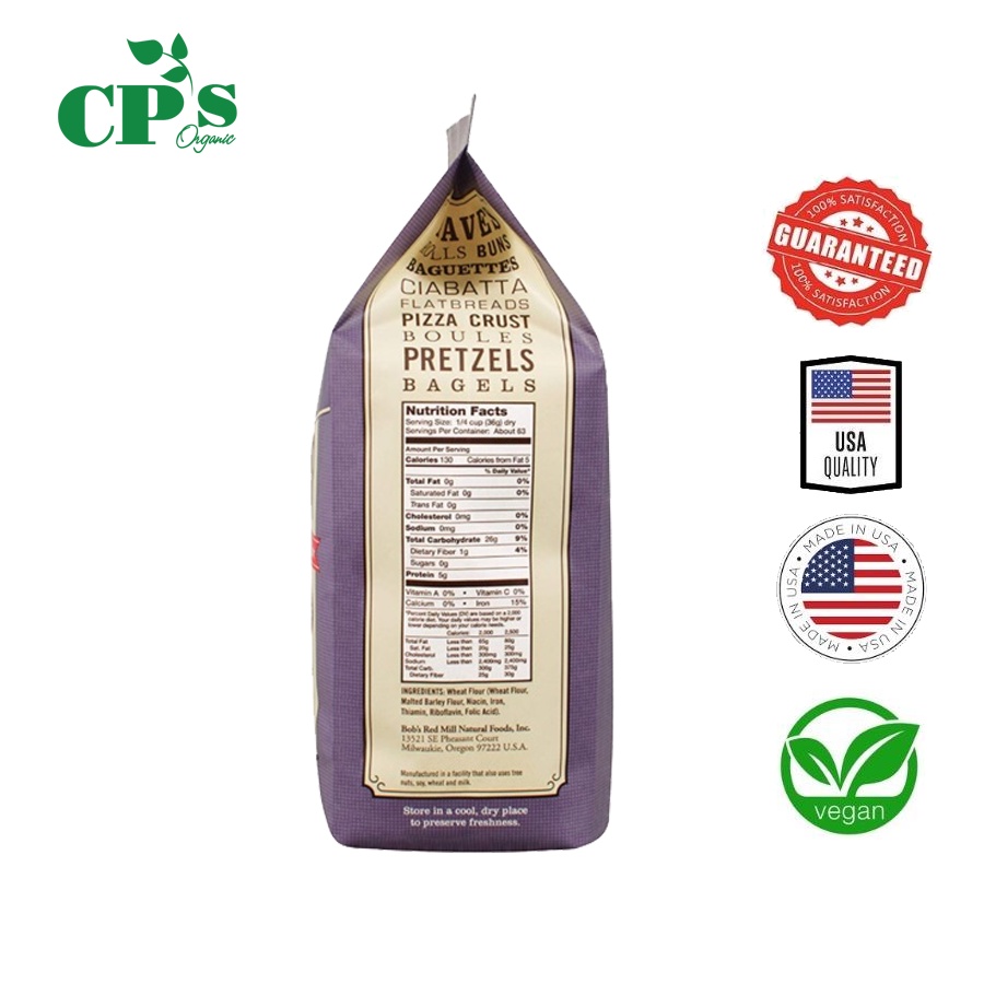 Bột bánh mì Artisan Bread Flour Bob’s Red Mill 1.36kg và 2.27kg chính hãng