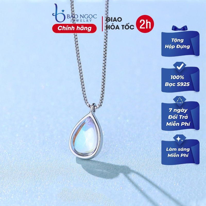 Dây Chuyền Bạc Nữ Đính Đá Sáng Cá Tính Bằng Bạc Thật S925 Cao Cấp DB2475 Bảo Ngọc Jewelry