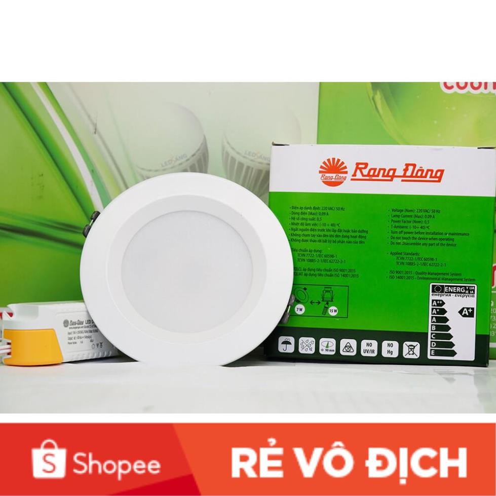 [CHÍNH Đèn LED âm trần Rạng Đông 7W, 9W, 12W ChipLED SAMSUNG Đèn  CHÍNH HÃNG