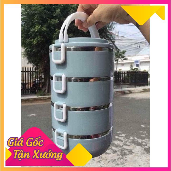 CẶP LỒNG CƠM LÚA MẠCH 4 TẦNG TO RỘNG - TƯƠNG ĐƯƠNG 2800ml [LOẠI ĐẸP] | BigBuy360 - bigbuy360.vn