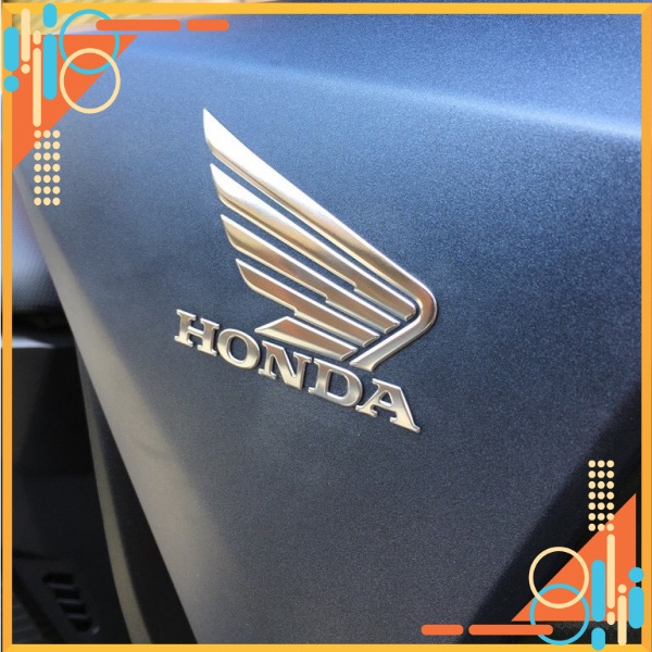 Tem Cánh Chim logo Honda nổi nhiều màu sắc (2 bên)