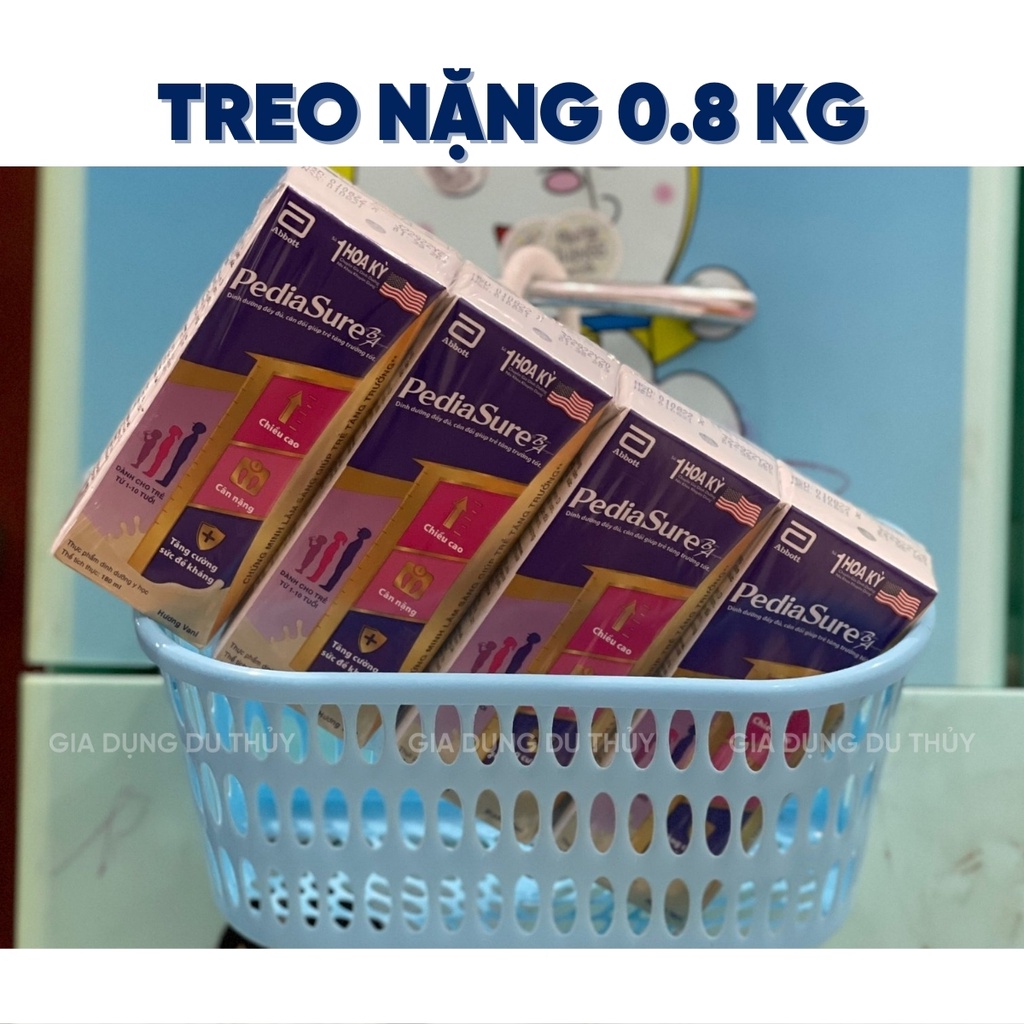 Rổ nhựa có móc treo tiện lợi màu pastel trang nhã đựng đồ nhà bếp, nhà tắm, nhựa pp an toàn của gia dụng Du Thủy