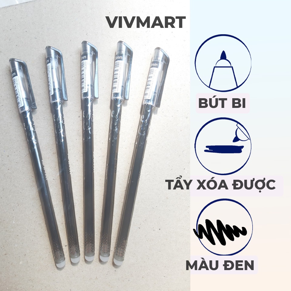 ✅ [GIÁ SỈ] BÚT BI MA THUẬT VIẾT XONG TẨY XÓA ĐƯỢC ( MỰC MÀU ĐEN)