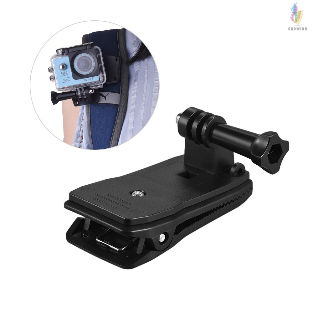 Kẹp Gắn Camera Hành Trình Gopro Hero 7 / 6 / 5 / 4 / 3 + / Xiaomi Yi Lite 4k + Có Thể Xoay 360 Độ