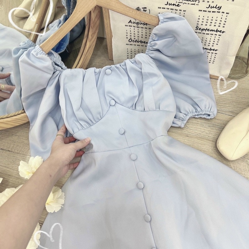 ĐẦM MIDI NÚT BỌC