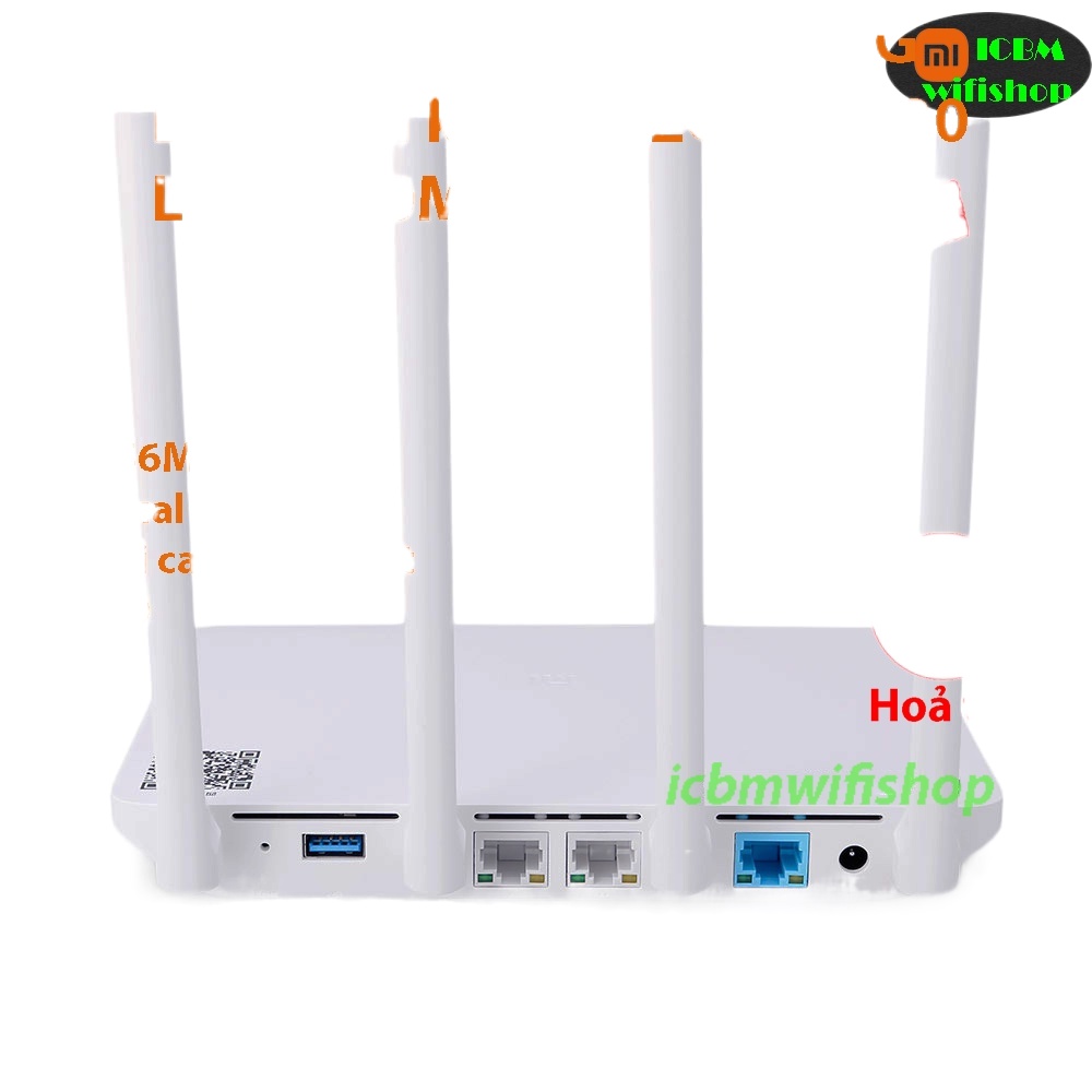 đảm bảo◊Phát wifi Xiaomi router 3G R3G băng tần kép, Wan Lan gigabit AC1200,USB 3.0, tiếng Việt Padavan,Openwrt, rom