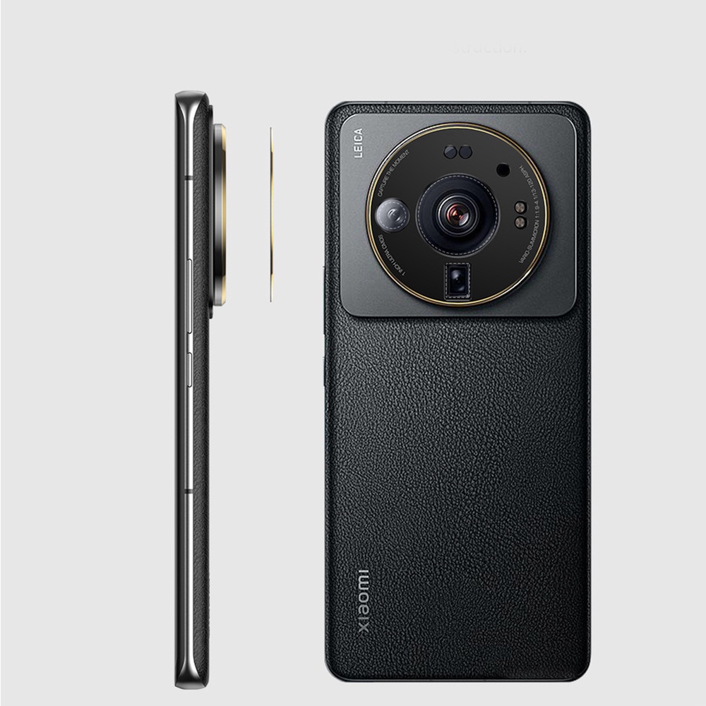 Dán camera Xiaomi 12S Ultra không kính viền vàng - Khung kim loại bảo vệ camera Xiaomi Mi 12S Ultra chống trầy xước