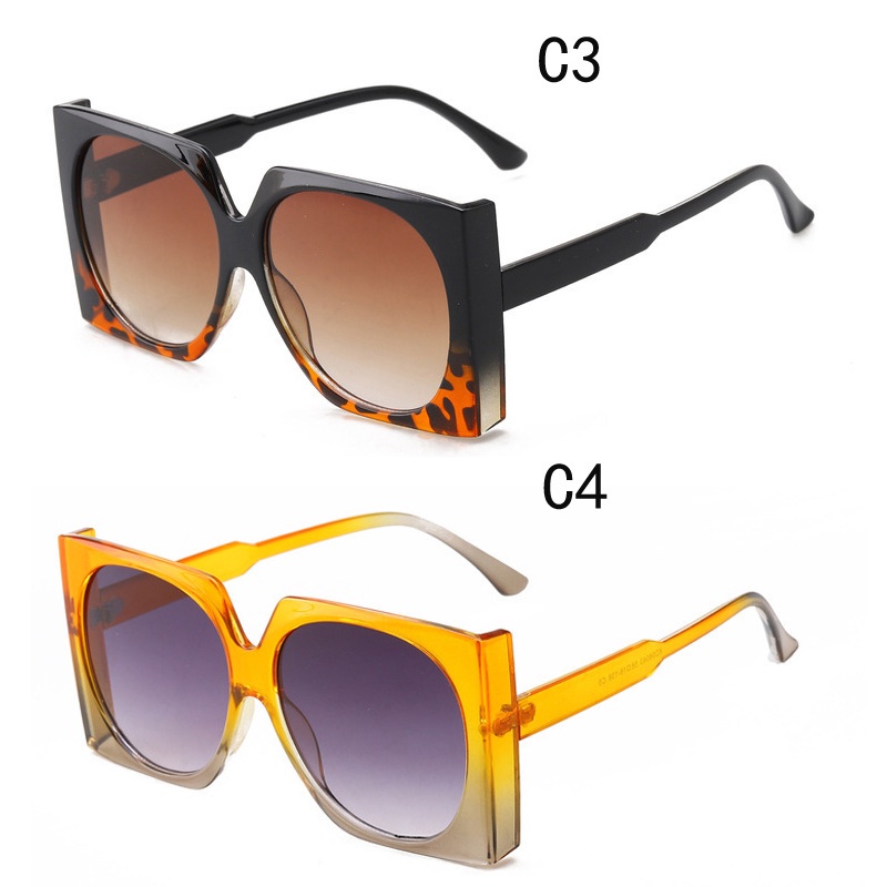 Kính Mát Gọng Vuông Lớn Chống Tia UV Thời Trang Dành Cho Nam Và Nữ