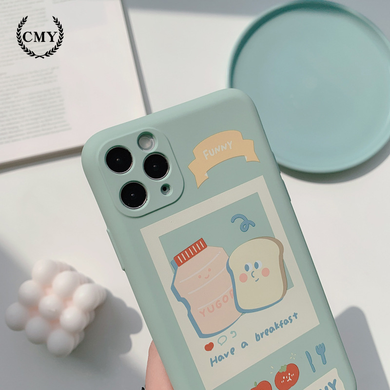 Ốp điện thoại silicon họa tiết hoạt hình Yakult cho iPhone11/11Pro 11pro Max X XR XS XS MAX 7 8 plus | BigBuy360 - bigbuy360.vn
