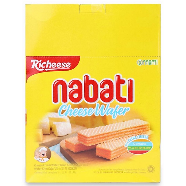 Bánh xốp phô mai Nabati 20 thanh