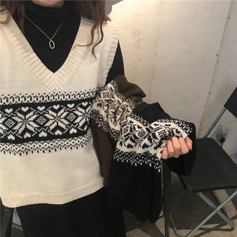 Gile Len Nữ Rộng, Áo Len Gile ELISA Form Rộng Màu Sắc Vintage Phong Cách Sang Chảnh | BigBuy360 - bigbuy360.vn