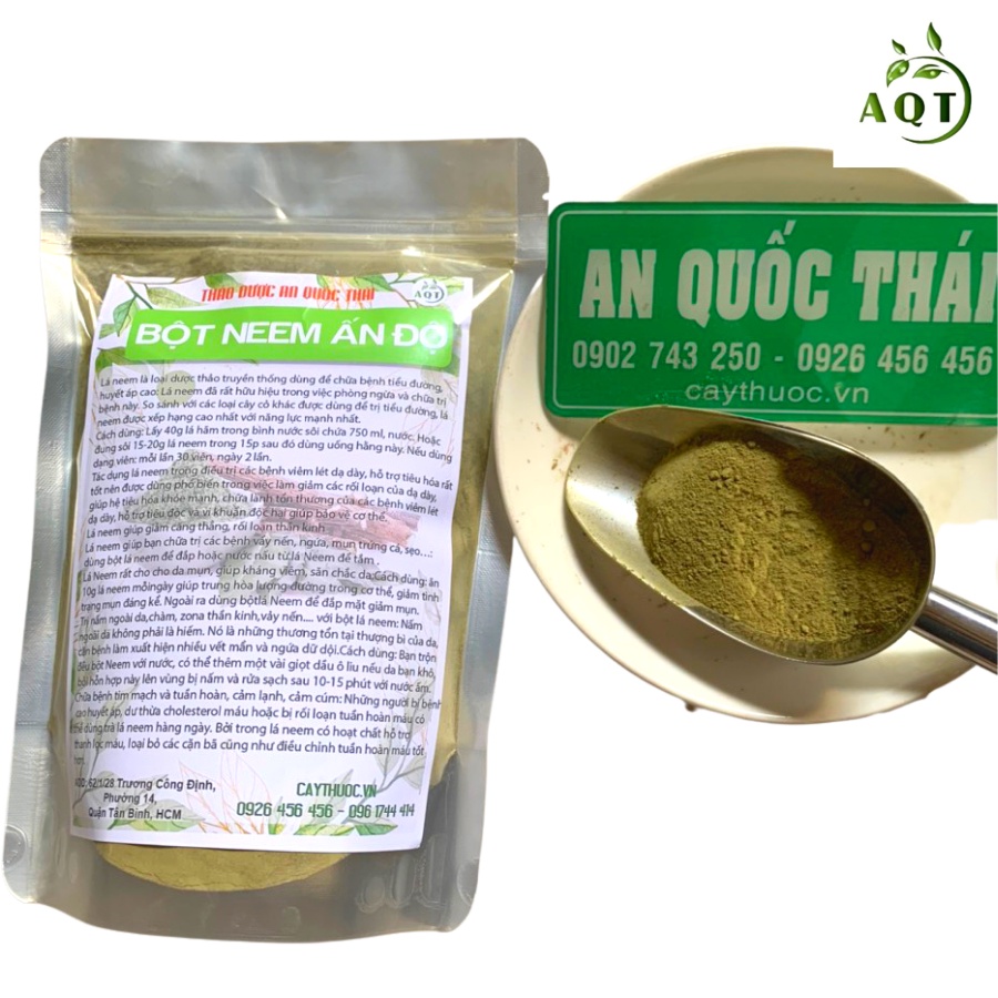 1kg Bột Lá Neem Ấn Độ 100% Nguyên Chất, Bột Neem Đắp Mặt Bạn Ngừa Mụn, Trắng Da