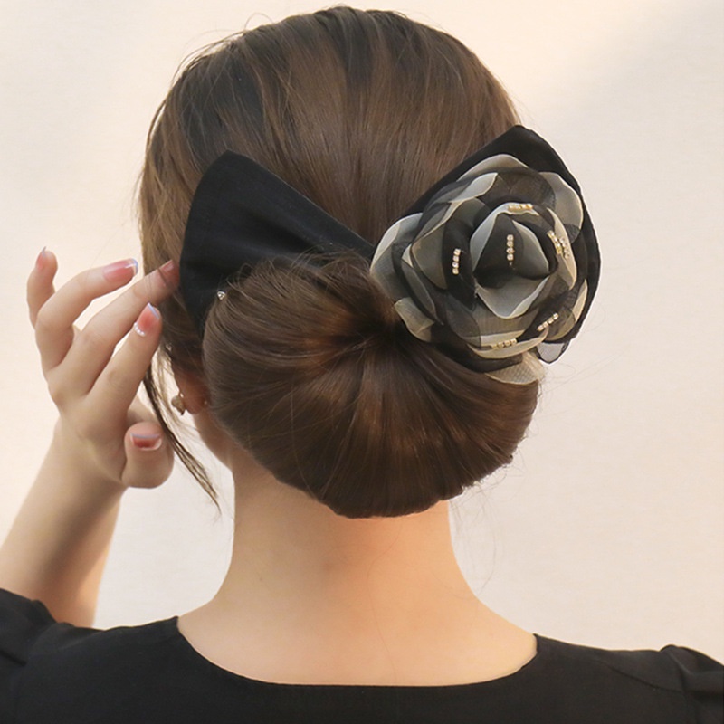 Phụ Kiện Búi Tóc Hình Hoa Mềm Mại 2022 Cho Người Lớn
