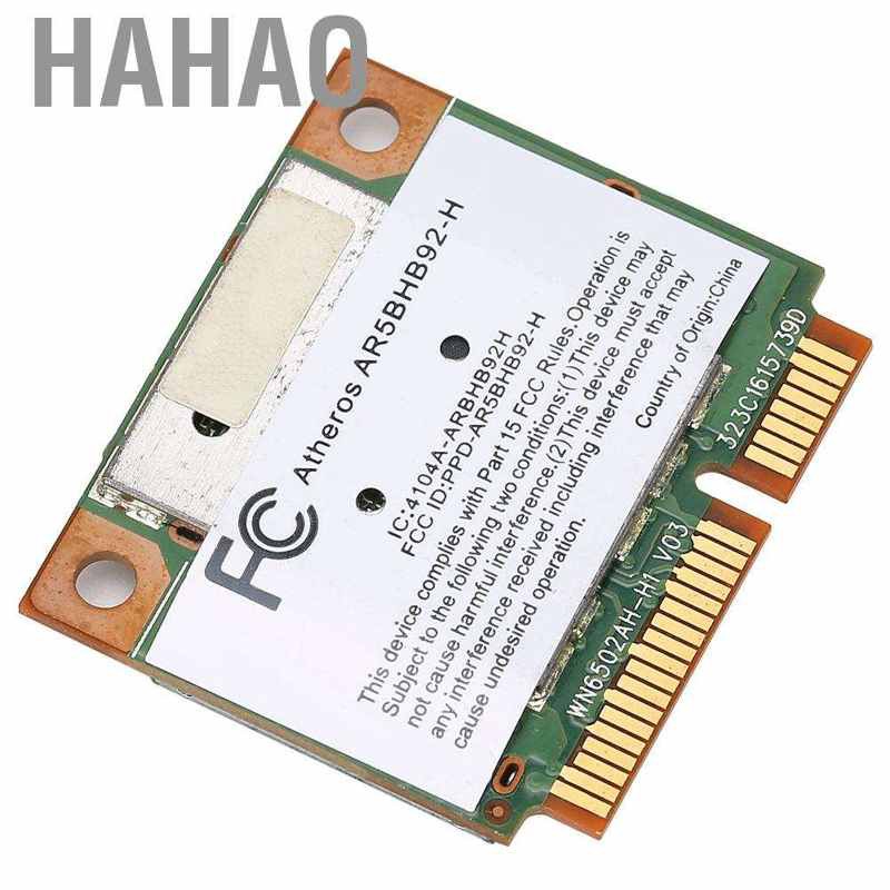 Card Wifi Không Dây Mini Pci-E 2.4 / 5g 300m 802.11a / B / G / N Cho Laptop Pc