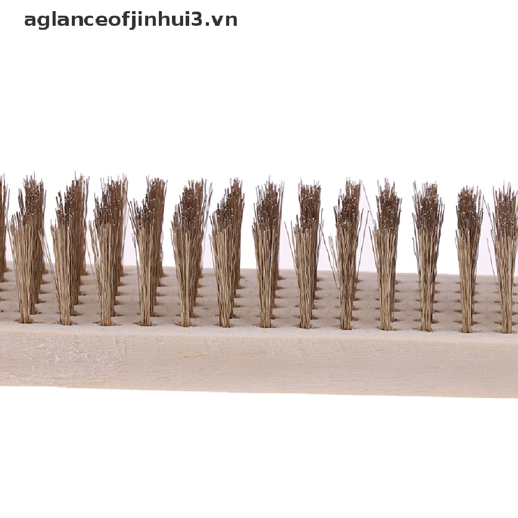 Cọ Dây Đồng Cán Gỗ 208mm Chuyên Dụng Vệ Sinh Kim Loại