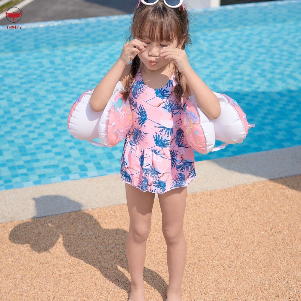 Phao Bơi Đeo Cánh Tay In Hoạt Hình Dễ Thương Dùng Làm Quà Tặng Mùa Hè Cho Bé