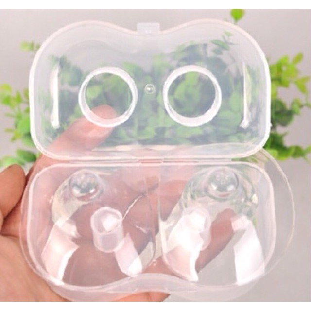 Núm trợ ti cho mẹ silicon mềm mại hút bám tốt, giảm đau rát - 2X MART