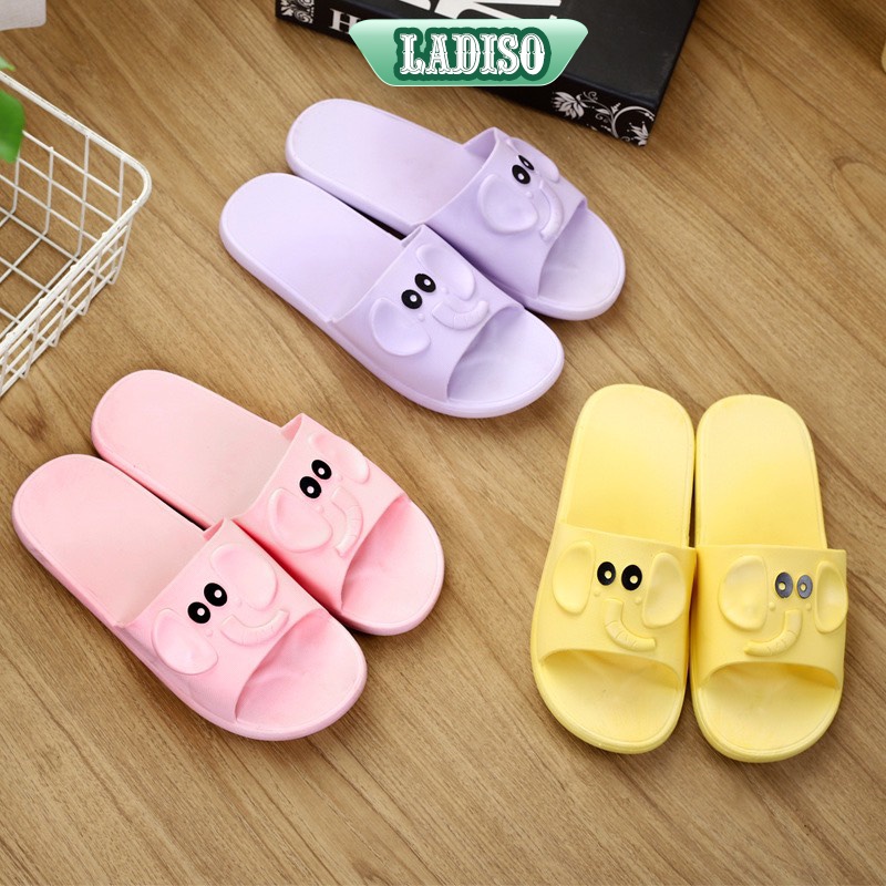 Dép quai ngang nữ LADISO siêu êm hình voi siêu dễ thương hàng QC chống trơn trượt - TT320