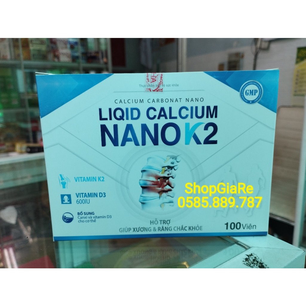 Liqid Calcium nano K2 phát triển chiều cao, kích thích ăn ngon, cho xương và răng chắc khoẻ chống còi xương, loãng xương