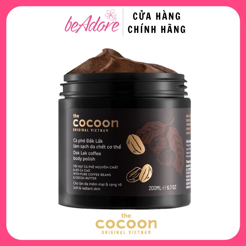 Tẩy Tế Bào Chết Cà phê Đắk Lắk Làm Sạch Da Chết Body Cocoon 200ml