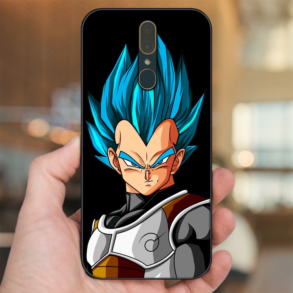 Ốp lưng Oppo F11 viền đen in hình Vegeta Dragon Ball