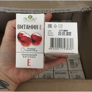 [chính hãng 100%] vitamin e270 mirrolla Nga (30v)