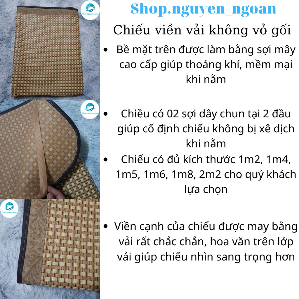 Chiếu Điều Hòa Lót Lụa Loại Dầy Sợi Mây Tổng Hợp Cao Cấp, Chiếu Điều Hòa Thông Minh Thoáng Khí, Mát Rượi