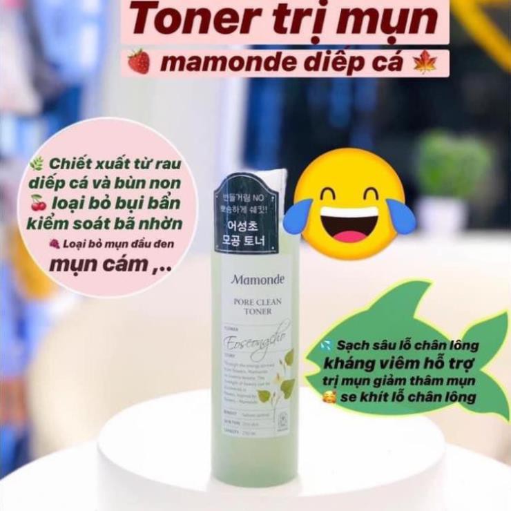 Nước hoa hồng Mamonde Pore Clean, nước hoa hồng se khít lỗ chân lông căng bóng | BigBuy360 - bigbuy360.vn
