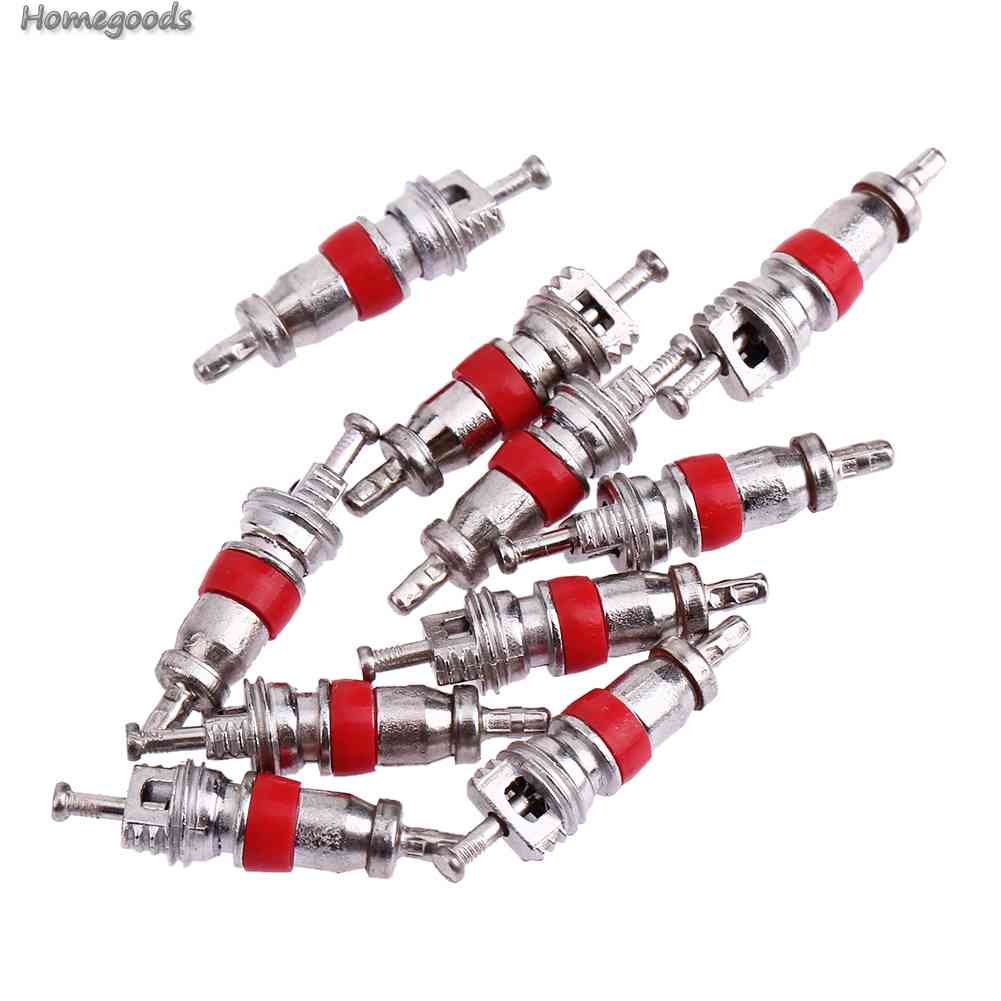 Bộ 10 Lõi Van Bánh Xe Kèm Dụng Cụ Tháo Gỡ Tiện Dụng Cho Xe Hơi / Xe Máy / Xe Đạp