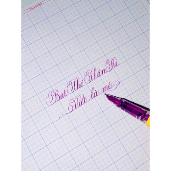 Bút mực xoá được dành cho bé mới tập viết  Bút rèn viết chữ đẹp có 3 màu tím - đen - xanh