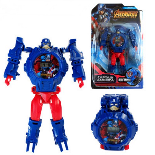 MVP2662 ĐỒNG HỒ TRẺ EM BIẾN HÌNH ROBOT 2 TRONG 1 DÀNH CHO BÉ TRAI BÉ GÁI (NHIỀU NHÂN VẬT)