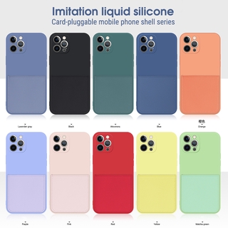 Ốp Lưng Silicone Màu Trơn Đơn Giản Cho Iphone 7 / 8 / Se2020 / 7plus / 8plus / X / Xs / Xs Max / Xr