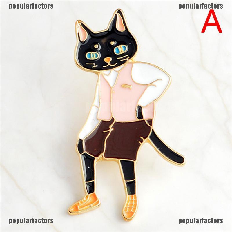 Ghim Cài Áo Hình Mèo Dễ Thương