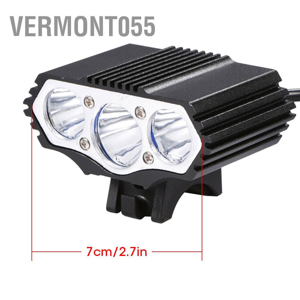 Vermont055 3600LM USB LED Bike Bicycle Headlight Front Lamp for Outdoor Night Riding Cycling