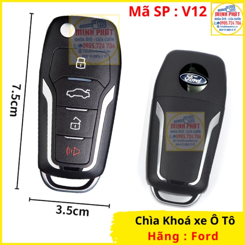 Chìa khoá xe Ô tô Ford Ranger 2008 đến 2021