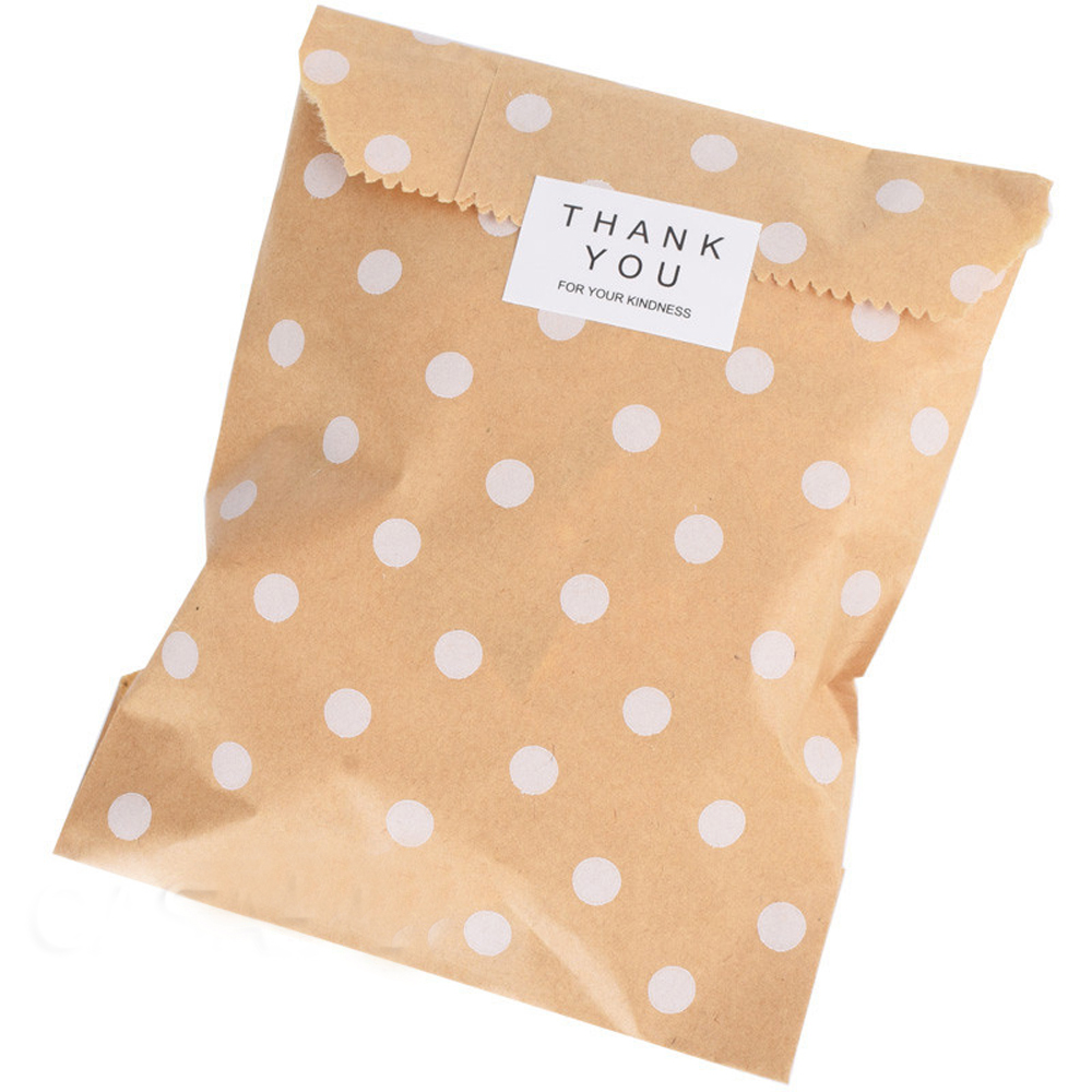 Set 50 túi giấy Kraft đựng bánh kẹo 15x10cm | BigBuy360 - bigbuy360.vn