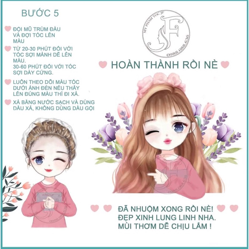 (Q8)Thuốc nhuộm tóc PHỦ BẠC-SIÊU MỀN MƯỢT-MÀU ĐEN TỰ NHIÊN