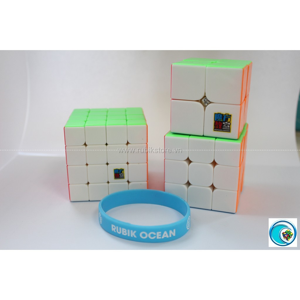 Đồ chơi Rubik - MoFangJiaoShi Gift Packing with 3 cubes stickerless - Combo set